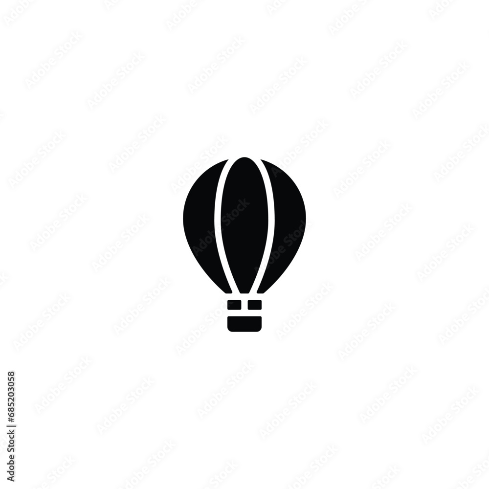 Aufkleber air balloon icon vector for web site computer and mobile app