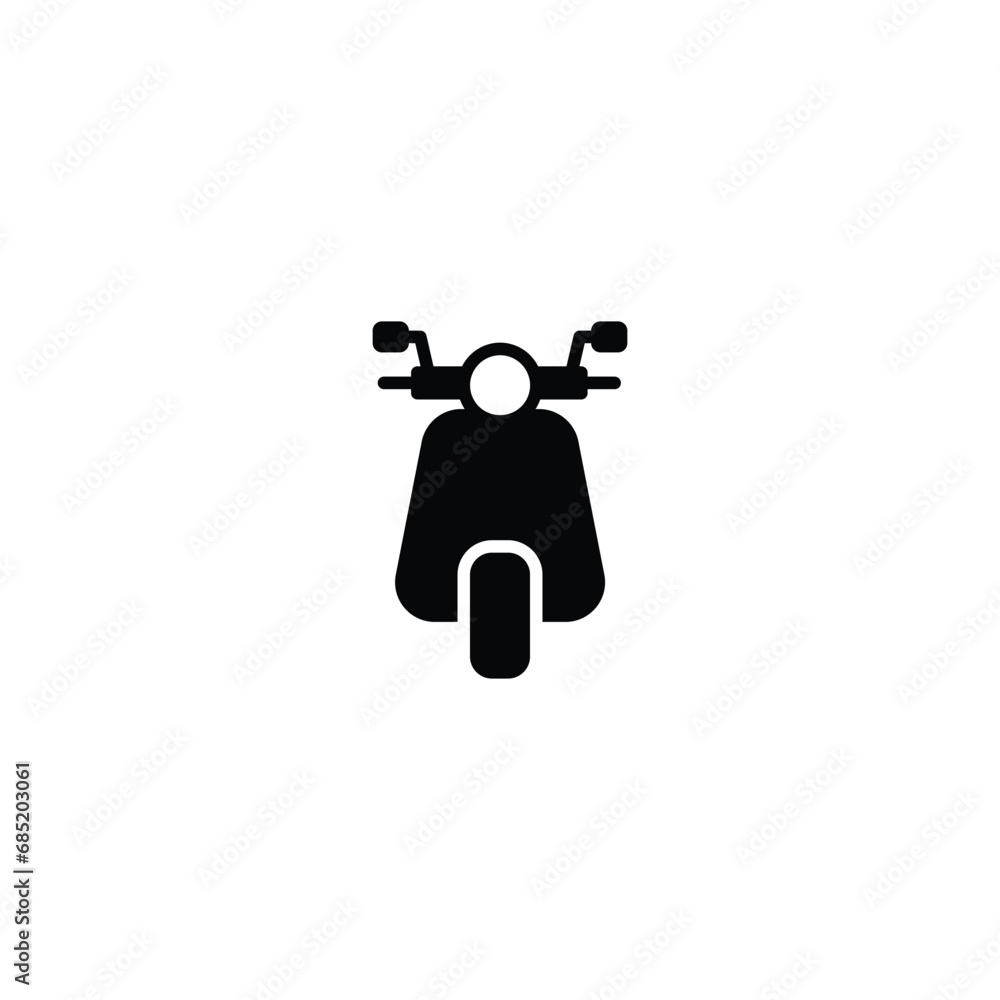 Poster motorcycle icon vector for web site computer and mobile app
