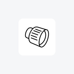 Lens, Photography, Line Icon, Outline icon, vector icon, pixel perfect icon