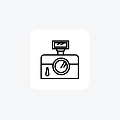 Camera, Photography, Line Icon, Outline icon, vector icon, pixel perfect icon