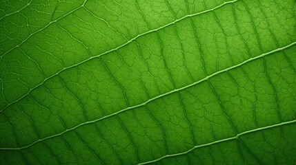 Close-up of a green leaf, structure and texture background with place for text. Concept of eco-friendly, ecology and healthy environment