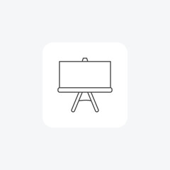 Canvas, Painting Surface,  thin line icon, grey outline icon, pixel perfect icon
