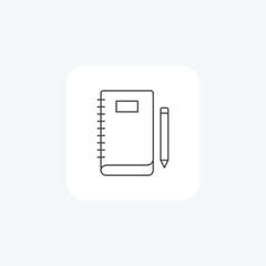Art, Sketchbook, Drawing, thin line icon, grey outline icon, pixel perfect icon