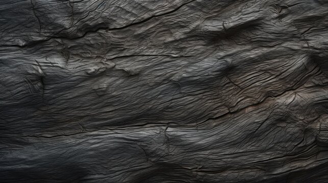 Close-up of black wood structure and texture background with place for text
