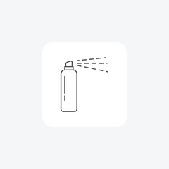 Spray Can, Aerosol Paint,  thin line icon, grey outline icon, pixel perfect icon
