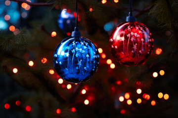 Fototapeta premium Mesmerizing Stage-Like Bauble Ensemble