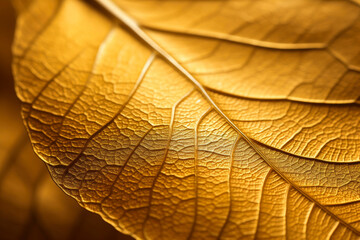 Obraz premium Gilded Foliage Elegance