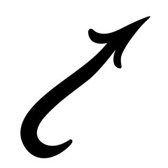 simple mixed arrows in vector. icon in doodle style. graphics for application sites for layout and printing of texts and images