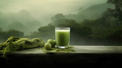 beverage background juice drink illustration orange glass, fruit strawberry, natural template...