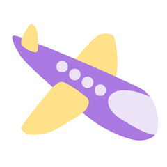 air plane transportation illustration
