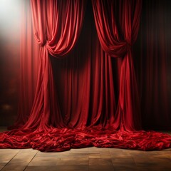 red curtain