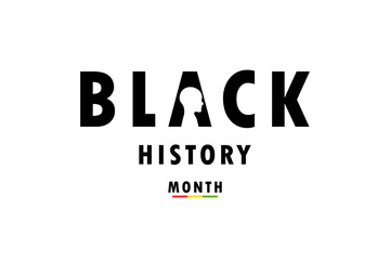 Black history month celebration. African American History. Design for poster, card, banner background, Vector illustration.