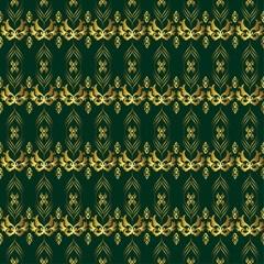 seamless pattern with ornament Green Pattern 