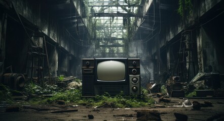 Abandoned TV and Film Props Gather Dust - obrazy, fototapety, plakaty