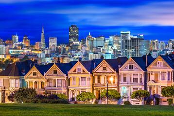 San Francisco, California, USA Cityscape at Night