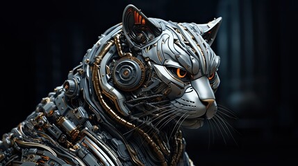 High tech robotic cat from future