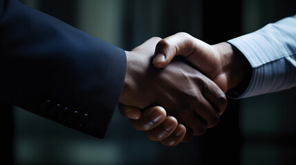 Professional Handshake Agreement Business Partnership Success Concept - obrazy, fototapety, plakaty
