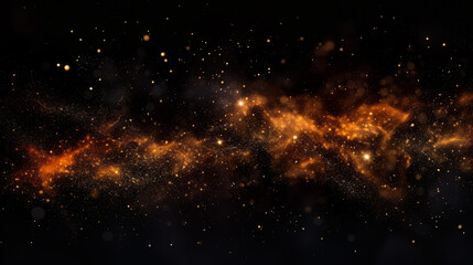 Fototapeta na wymiar fire embers abstract background with dynamic particles