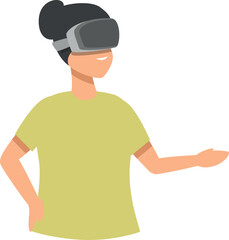 Futuristic device engage icon cartoon vector. Degree learning online. 3d glasses