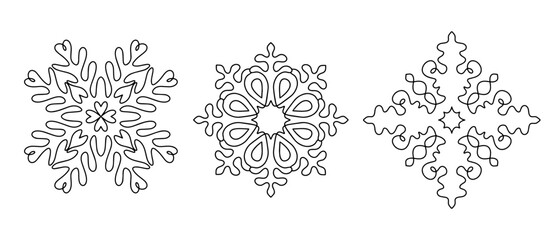  Snow. Snowflake. Figured. One line