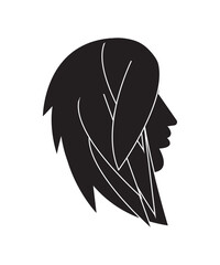 girl icon, vector best flat icon.