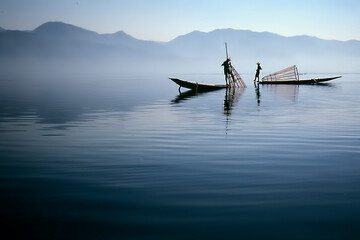 Burmese fishermen