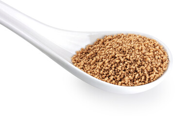 Dashi traditional Japanese seasoning isolated on white background. Ingredient for cooking Dashi soup. With clipping path.