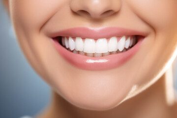 Close-up image showcasing person's smile while holding toothbrush. This image is perfect for dental care and oral hygiene-related designs.