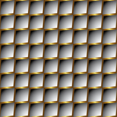 White & Golden 3D Background with LCD