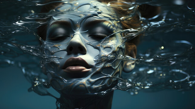 Water's Embrace: Calm Incarnate, Generative AI