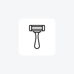 Shaving Razor, Grooming Tools, Line Icon, Outline icon, vector icon, pixel perfect icon