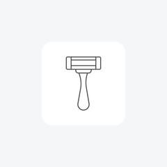 Shaving Razor, Grooming Tools,  thin line icon, grey outline icon, pixel perfect icon
