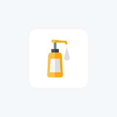 Foundation, Cosmetics,  flat color icon, pixel perfect icon