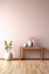 Fototapeta na wymiar Modern minimalist interior design - AI Generated