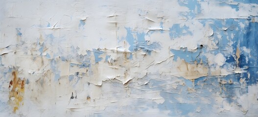 Texture of Weathered Wall with Peeling Paint and Cracks, Close-up Shot for Background or Design Element Generative AI