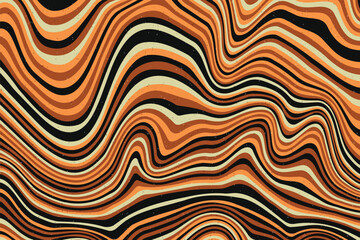 Abstract psychedelic groovy background. Vector.