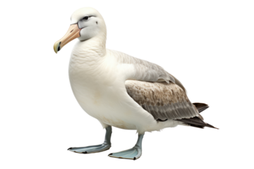 Albatross Ocean Skimmer Extraordinaire on a White or Clear Surface PNG Transparent Background