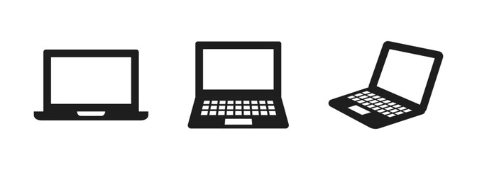 Icons representing digital devices such as laptops, computers, tablets, etc.