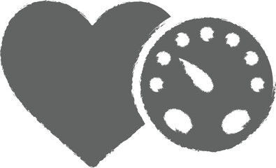 Blood Pressure icon grunge style vector