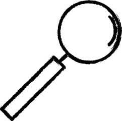 search magnifier icon grunge style vector