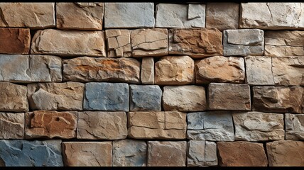 a stone wall strengthened by metal wire. Background texture of stone walls.