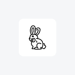 Easter Bunny, Spring Celebrations,Line Icon, Outline icon, vector icon, pixel perfect icon