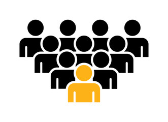 Symbol, ikona ludzi. Plik wektorowy.