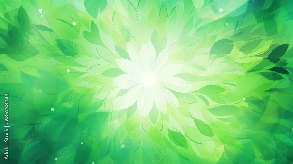 Poster close-up of light green leaves and sunlight. blurred background. beautiful natural bokeh. copy the s