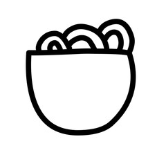 spaghetti line icon