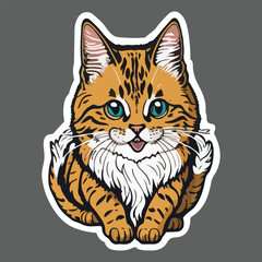 Happy cat vector Design