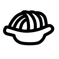 spaghetti line icon