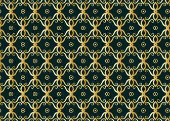 Luxury seamless pattern design Repeatable background Decorative and linear style 