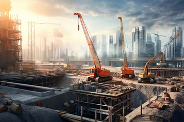 Construction site. - Powered by Adobe