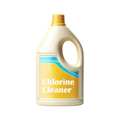 Chlorine cleaner product isolated on white transparent, PNG